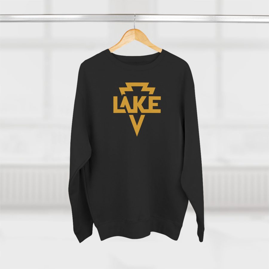 lake arrowhead modern typeface + arrowhead premium crewneck sweatshirt