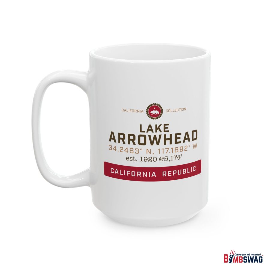 lake arrowhead coffee mug from our signature california collection