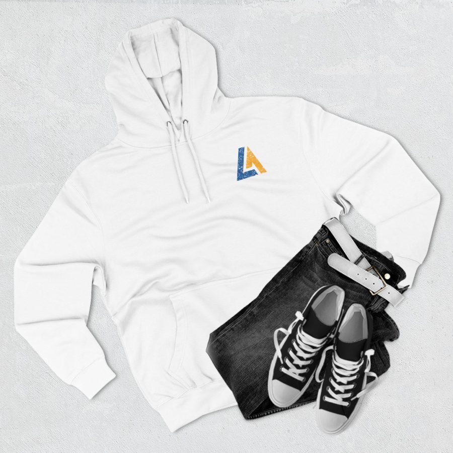 lake arrowhead premium modern la stamp hoodie with map coordinates