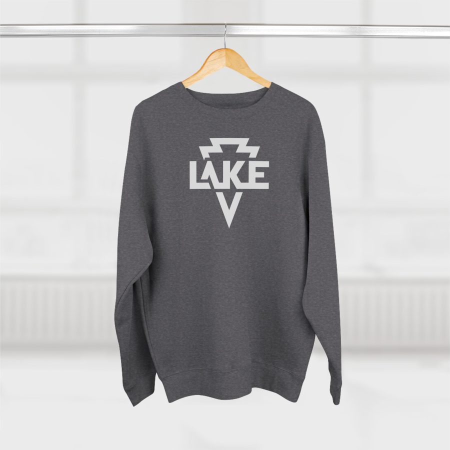 lake arrowhead modern typeface + arrowhead premium crewneck sweatshirt