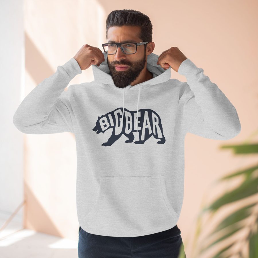 big bear california bear word wrap premium hoodie