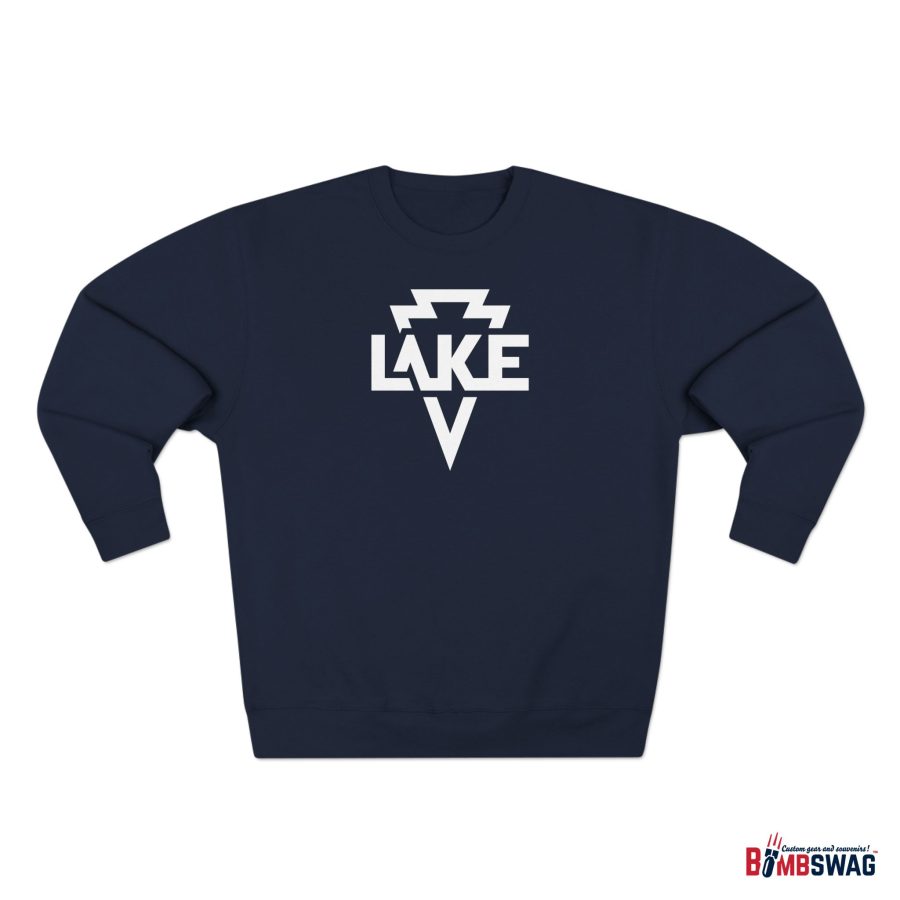 lake arrowhead modern typeface + arrowhead premium crewneck sweatshirt