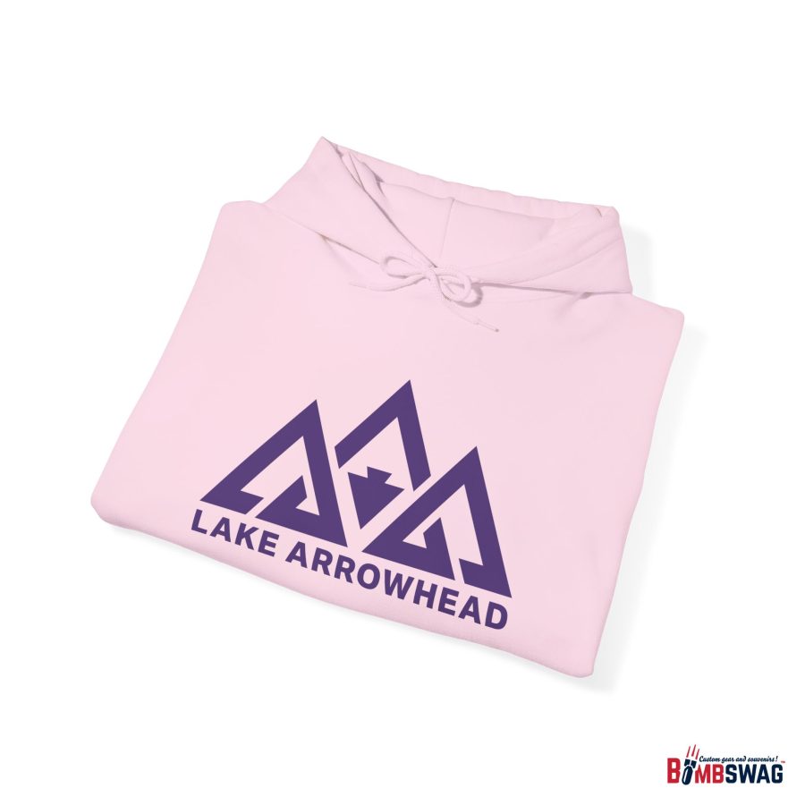 lake arrowhead unisex hoodie with our signature three peak arrowhead design