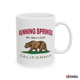 running springs coffee mug with our exclusive california bear artwork