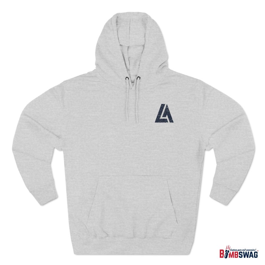 lake arrowhead premium modern la stamp hoodie with map coordinates