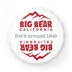 big bear bottle opener refrigerator magnet with our "est'd around 1845" design