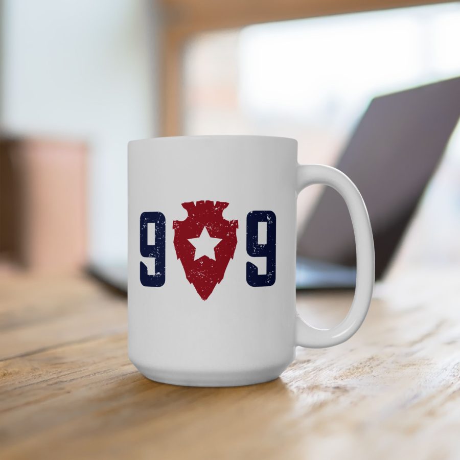 lake arrowhead coffee mug with our exclusive 909 series artwork