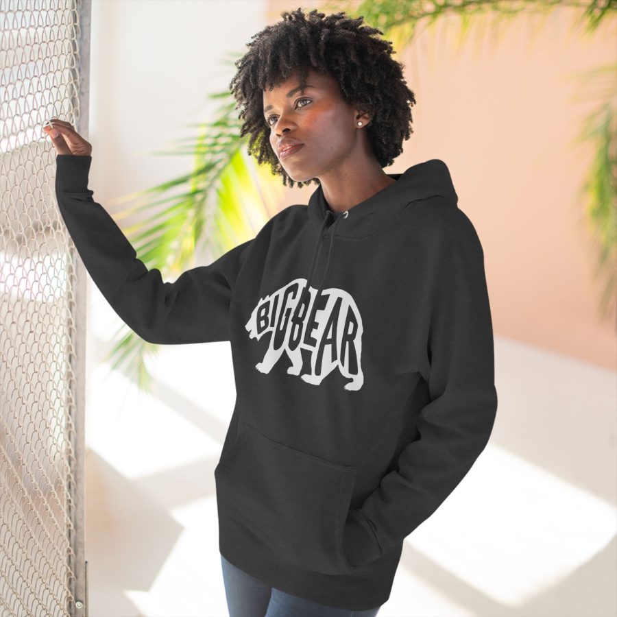 big bear california bear word wrap premium hoodie