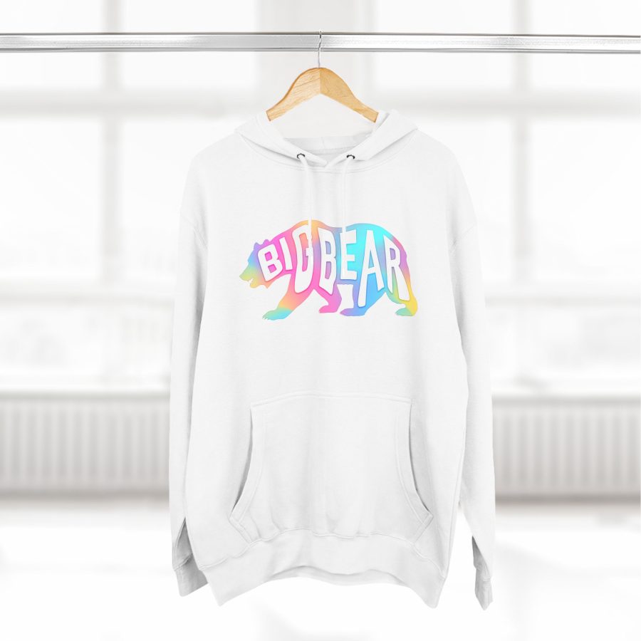 big bear california bear word wrap premium hoodie