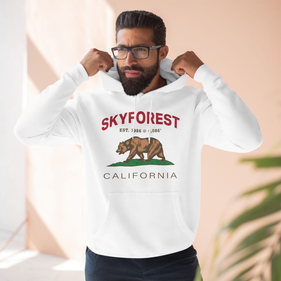 skyforest premium california bear hoodie with est. date and elevation