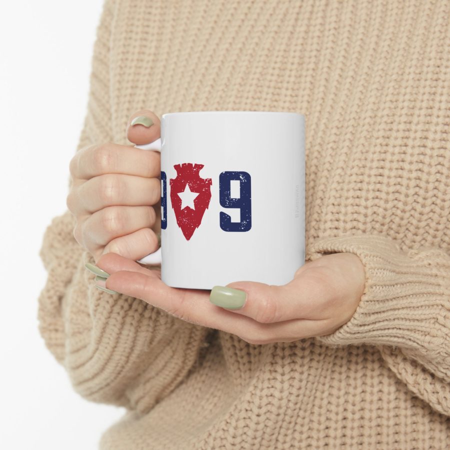 lake arrowhead coffee mug with our exclusive 909 series artwork