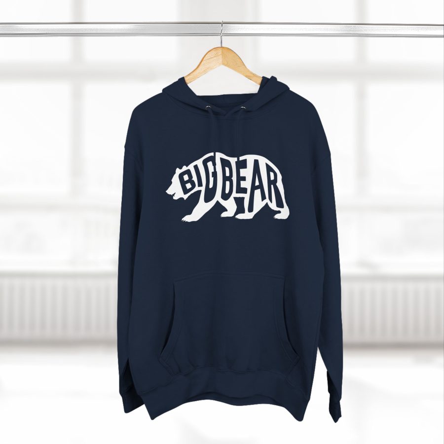 big bear california bear word wrap premium hoodie