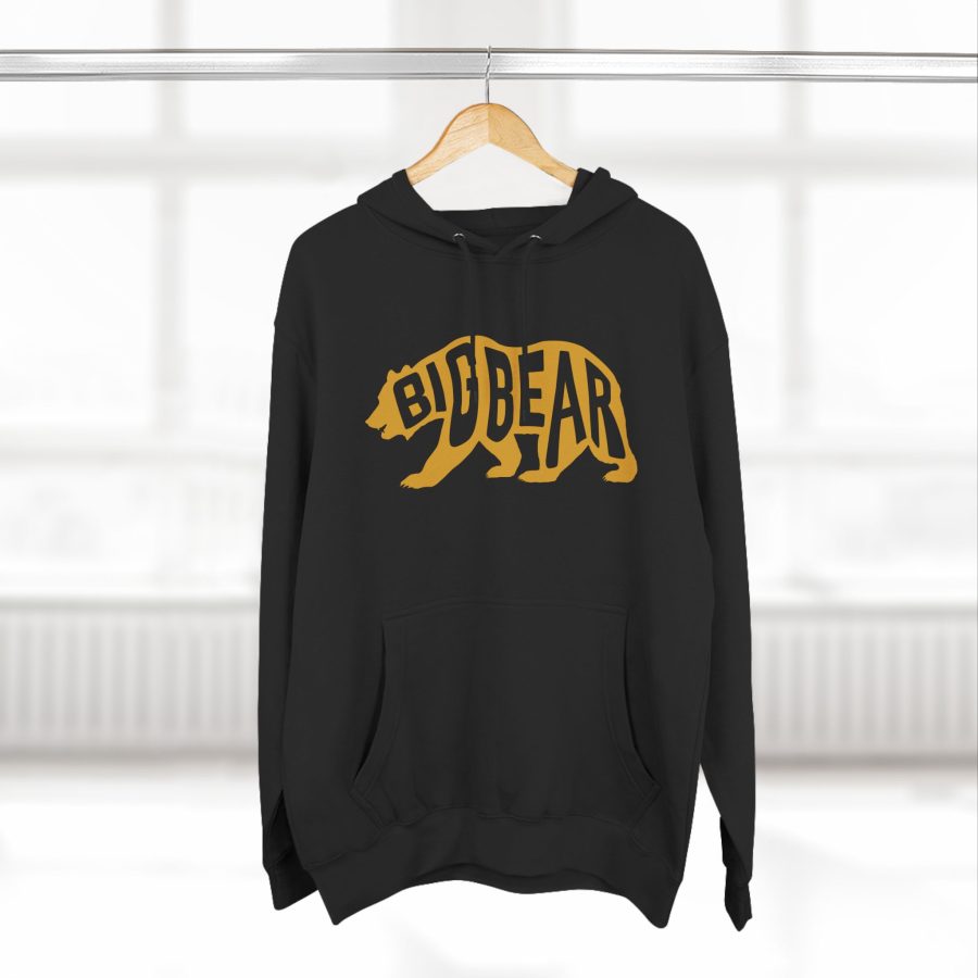 big bear california bear word wrap premium hoodie