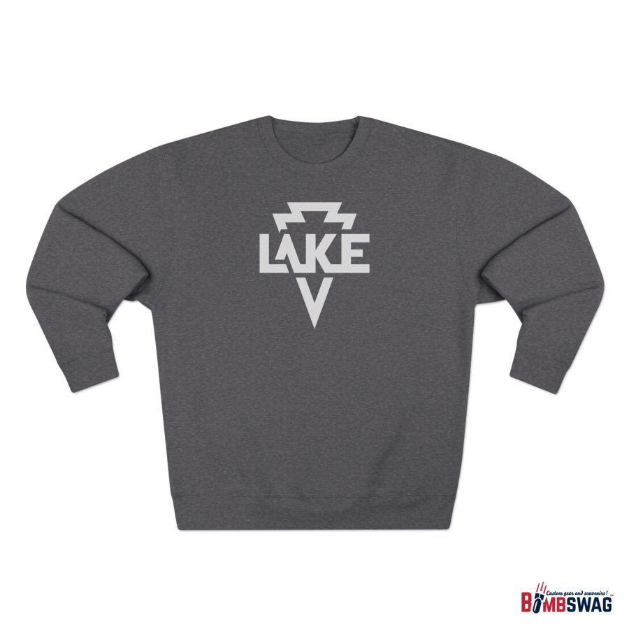 lake arrowhead modern typeface + arrowhead premium crewneck sweatshirt