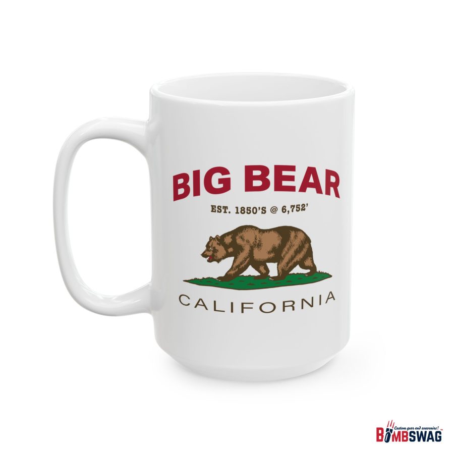 big bear coffee mug with our exclusive california bear artwork