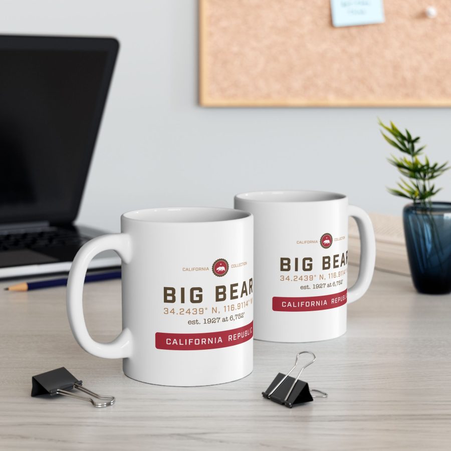 big bear coffee mug from our signature california collection