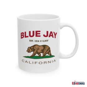 blue jay ca coffee mug with our exclusive california bear artwork