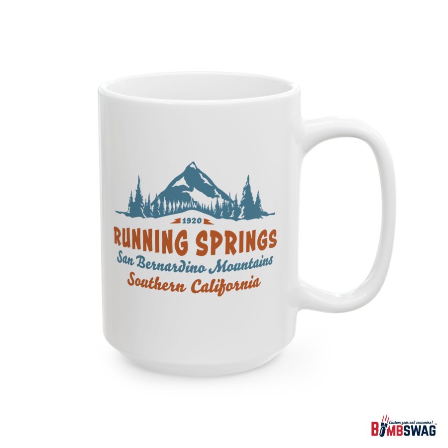 running springs coffee mug with our vintage mountain starlight design