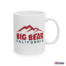 big bear coffee mug with our three peak mountain design