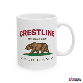 crestline coffee mug with our exclusive california bear artwork