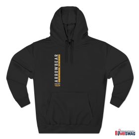 arrowbear premium hoodie with our vertical 1924 established date design