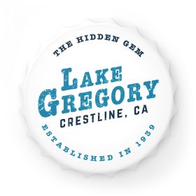 lake gregory bottle opener refrigerator magnet with our hidden gem design