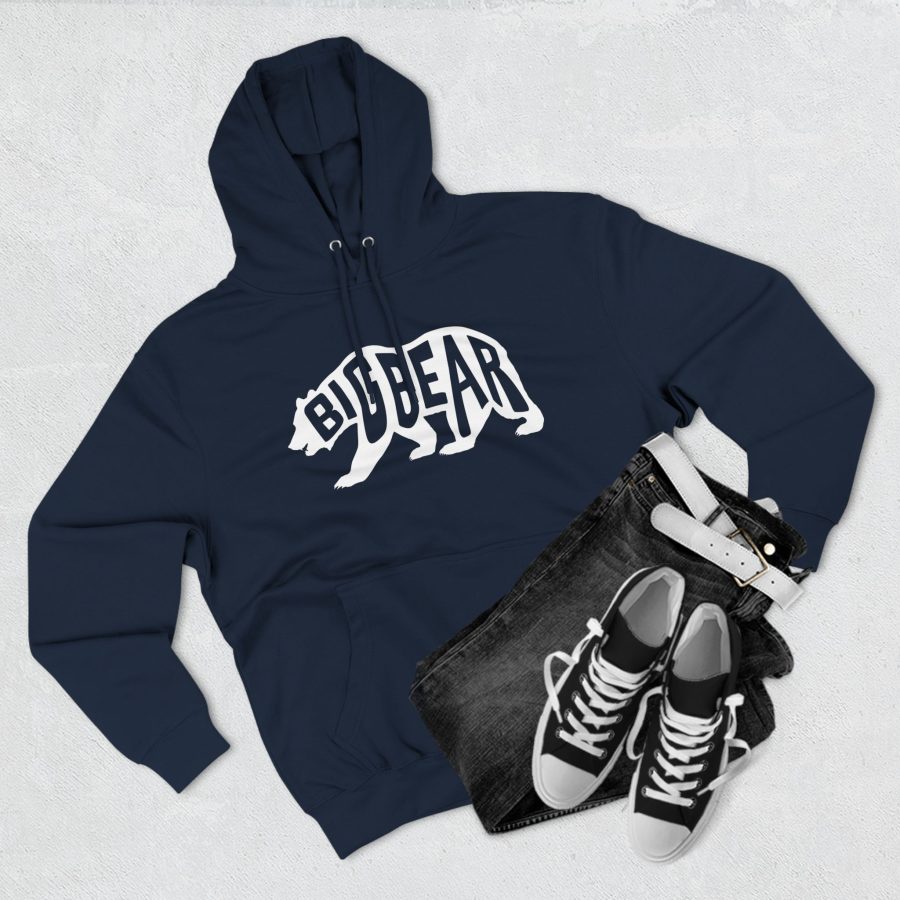 big bear california bear word wrap premium hoodie