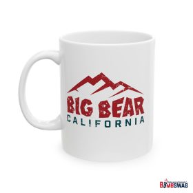 big bear coffee mug with our three peak mountain design